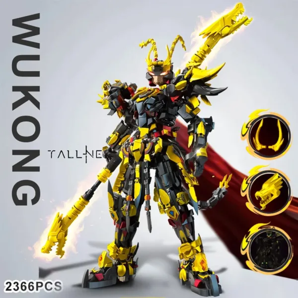 Mythical Building Blocks Black Sun Wukong Set - Image 6