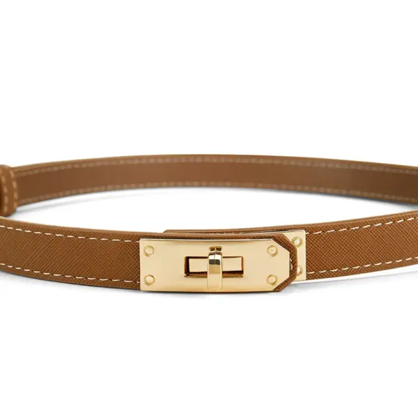 Designer Faux Leather Women's Waist Belt - Image 3