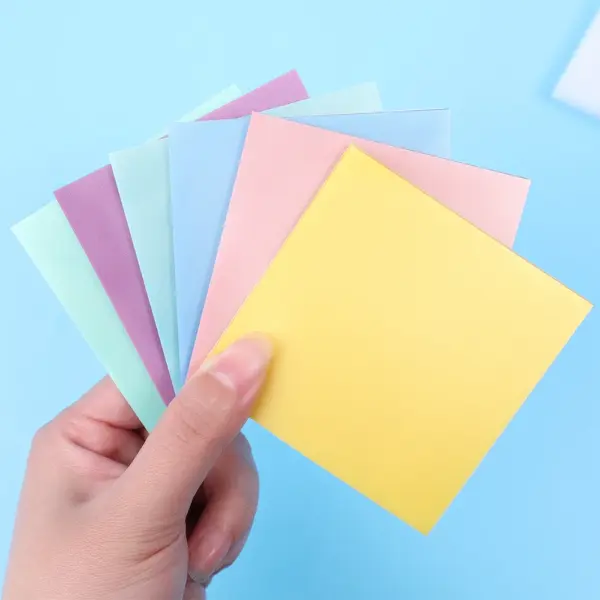 4 Pack Transparent Sticky Note Pads 3x3 Inches - Image 2