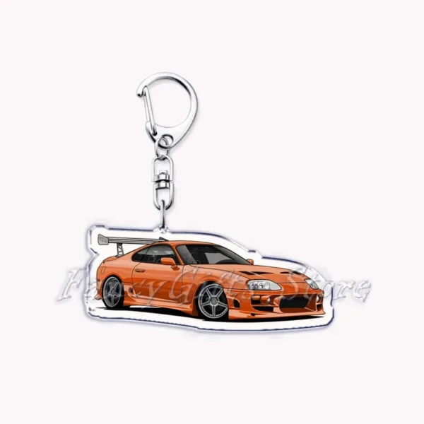 Classic Japanese Racing Cars Keychain Pendant - Image 10