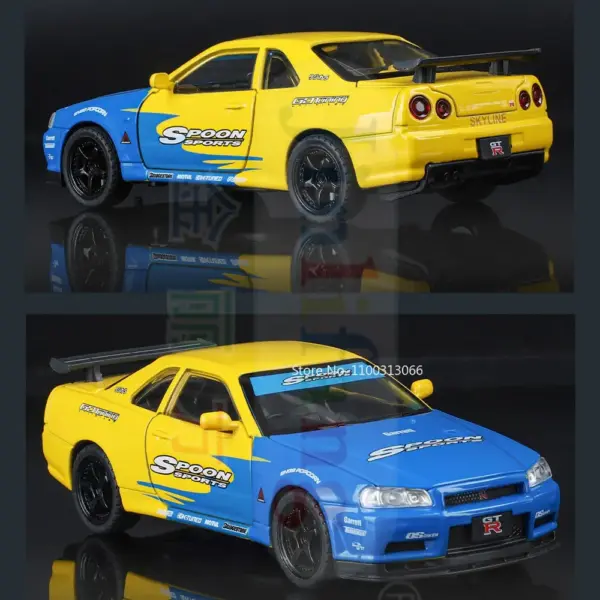 1:32 Scale SKYLINE GTR Diecast Pull Back Car