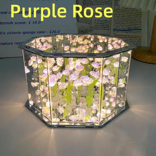 DIY Tulip Mirror Cube LED Night Light - Image 10