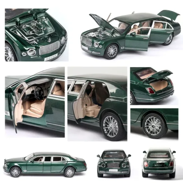 1:24 Bentley Mulsanne Metal Car Model - Image 6