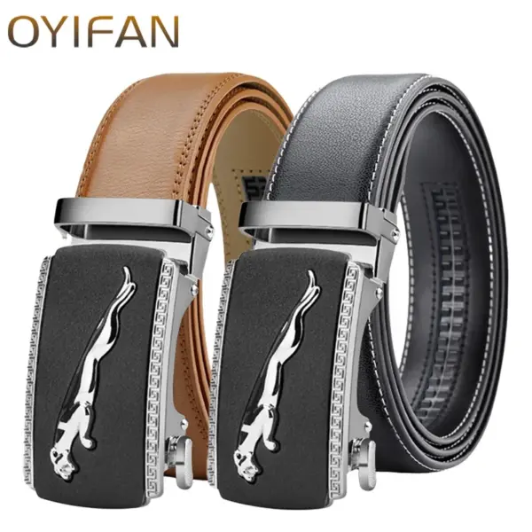 Men's Genuine Leather Belt Set of Two