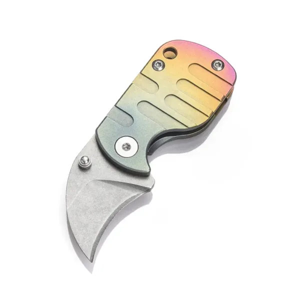 Titanium Alloy Folding Knife S35VN Steel EDC Tool - Image 13