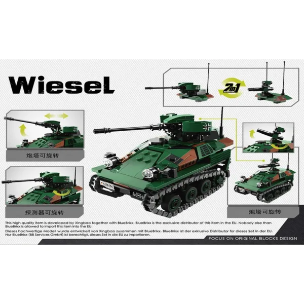 WW2 Tank Building Blocks Set for Kids - Image 6