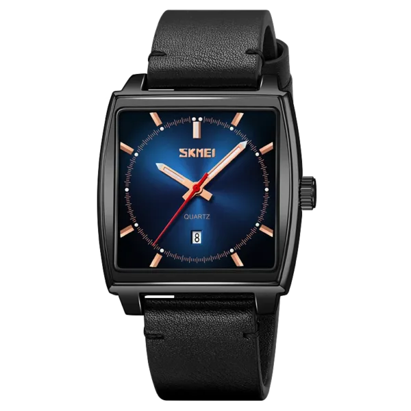 Men's Quartz Watch with Leather Strap - Image 8