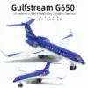 Gulfstream G650 Diecast Airplane Model مع Stand