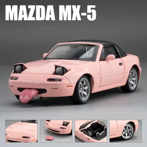 1:32 Mazda MX-5 Diecast Metal Car Model - Image 9