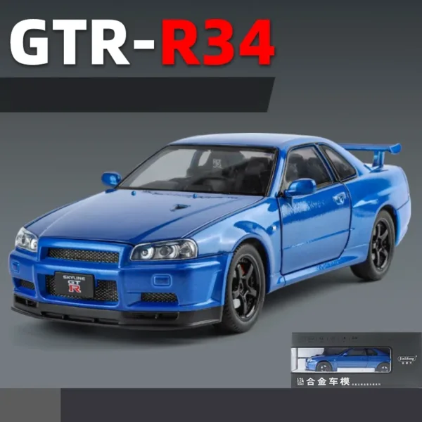 1/24 Nissan Skyline GTR R34 Diecast Model - Image 14