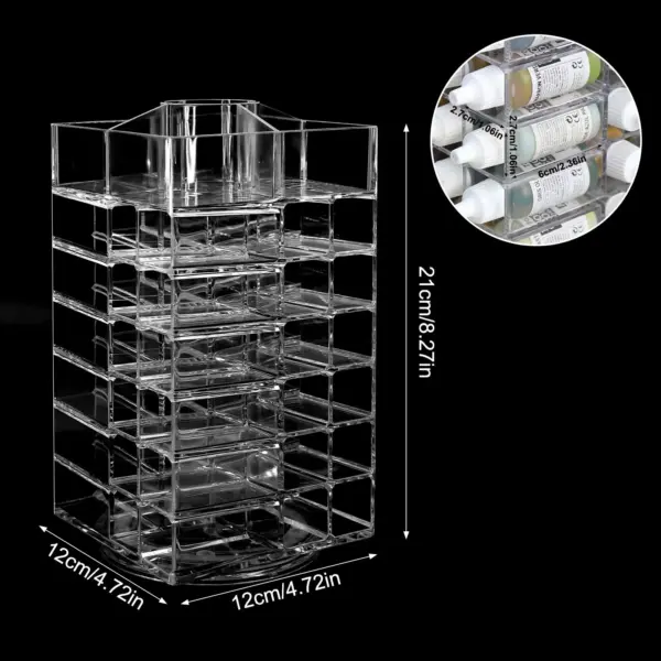 Rotating Paint Bottle Organizer with 48 Slots - Image 5