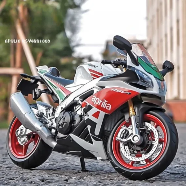 1:12 Scale Aprilia RSV4 Alloy Motorcycle Model - Image 6