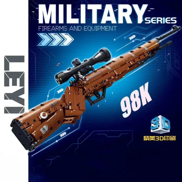 Military M500 Revolver Building Blocks Set - Image 3