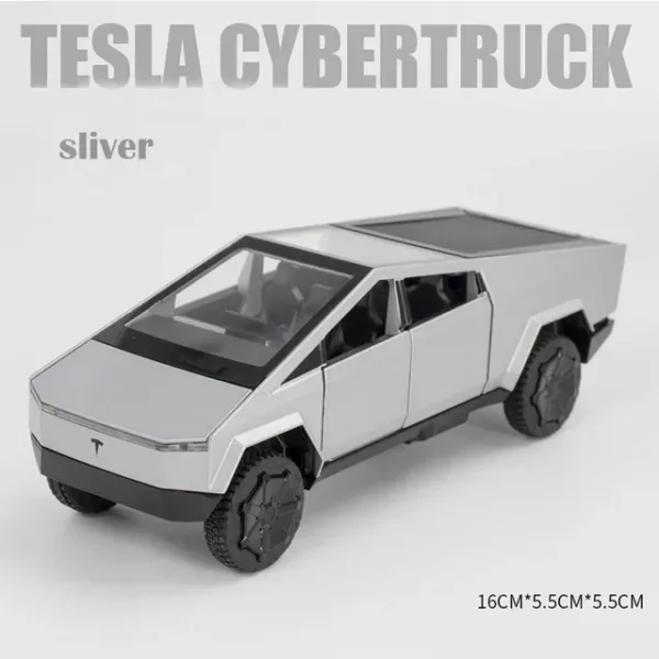 1:32 Tesla Cybertruck Diecast Toy Car Model - Image 7