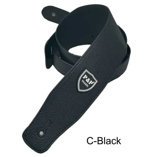 Adjustable 2.5 Inch PU Leather Guitar Strap - Image 9