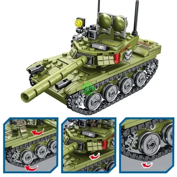 336pcs Type 85 Main Battle Tank Building Set - Image 5