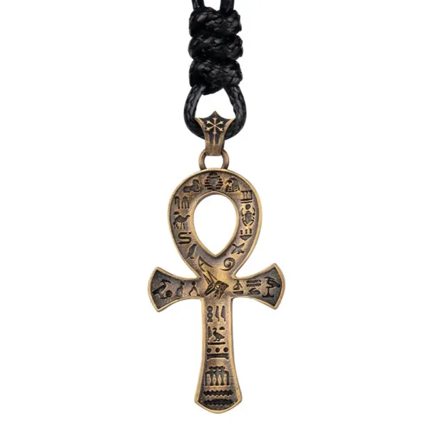 Anubis Cross Stainless Steel Pendant Necklace - Image 6