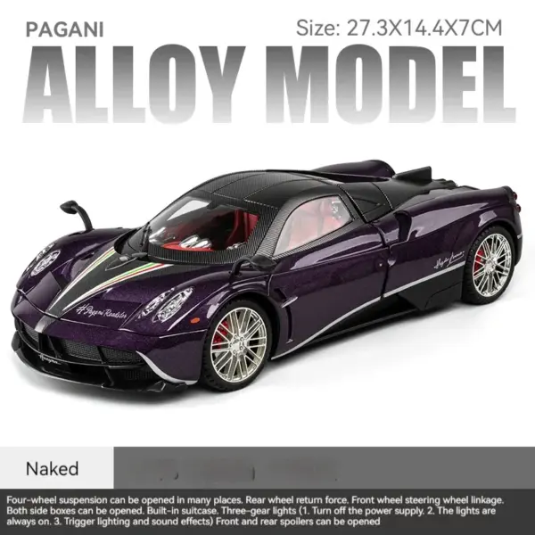 Pagani Huayra Dinastia Alloy Diecast Model Car - Image 10