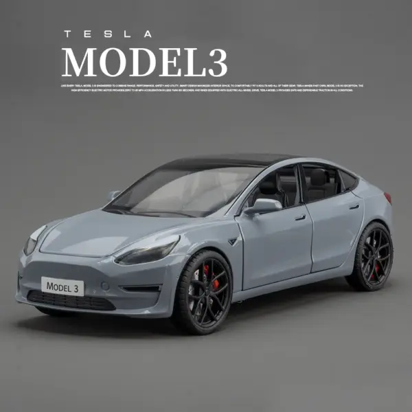 1:24 Alloy Model X Model 3 Model Y Car - Image 11