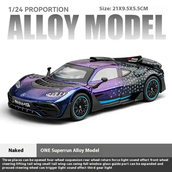 1:24 Mercedes Benz AMG ONE Alloy Car Model - Image 9