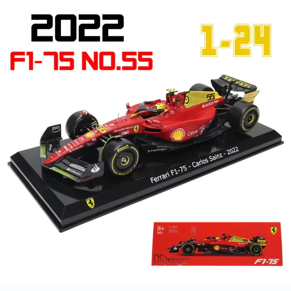 Bburago 1:24 Ferrari F1 Diecast Car Model - Image 13