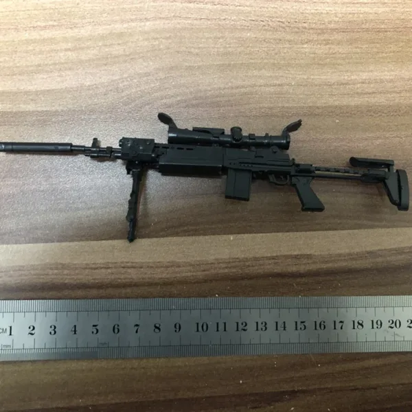 1:6 Scale MK14 Sniper Rifle Model Black - Image 3