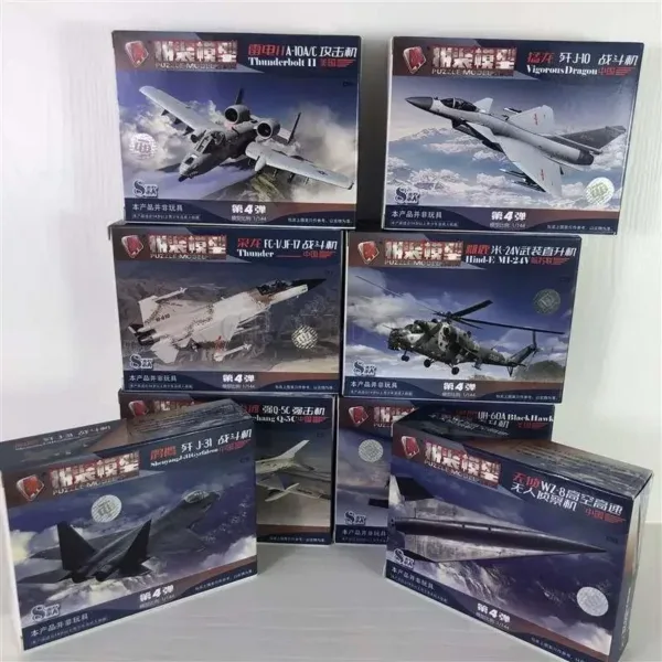 1/72 Military Airplane Assembly Model Set