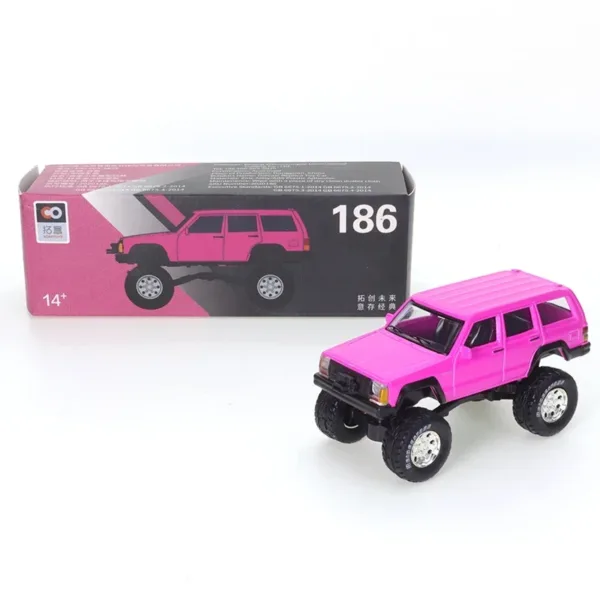 1:64 Blue Jeep Cherokee Diecast Model - Image 7