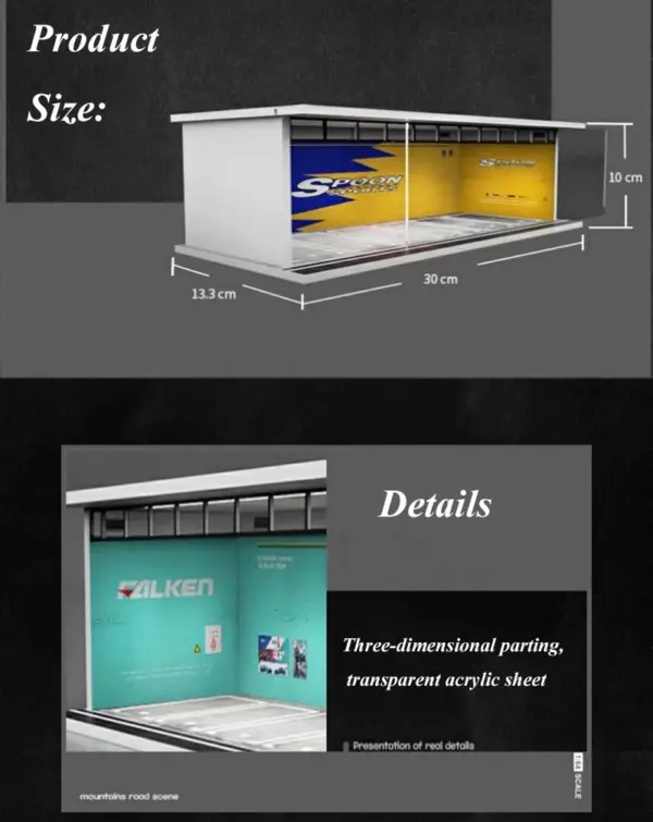 1:64 Scale Diorama Car Garage Model - Image 2
