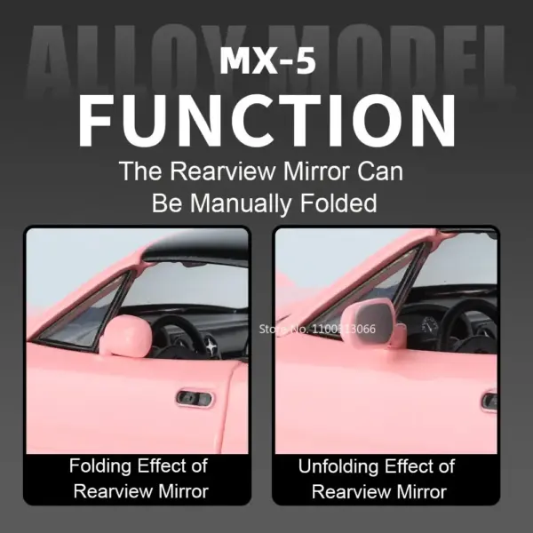 1:24 Mazda MX-5 Diecast Car with Sound - Image 5