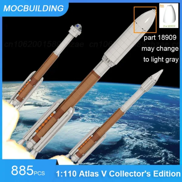 Atlas V Model Building Blocks Set 885PCS - Image 3