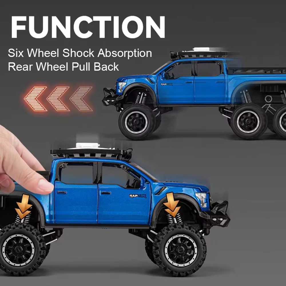 1/24 Raptor F150 Diecast Model with Sound 6 1/24 Raptor F150 Diecast Model with Sound - Image 6