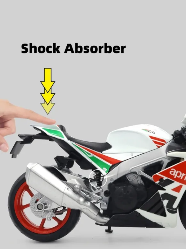 1/12 Scale Aprilia RSV4 RR1000 Diecast Model - Image 5