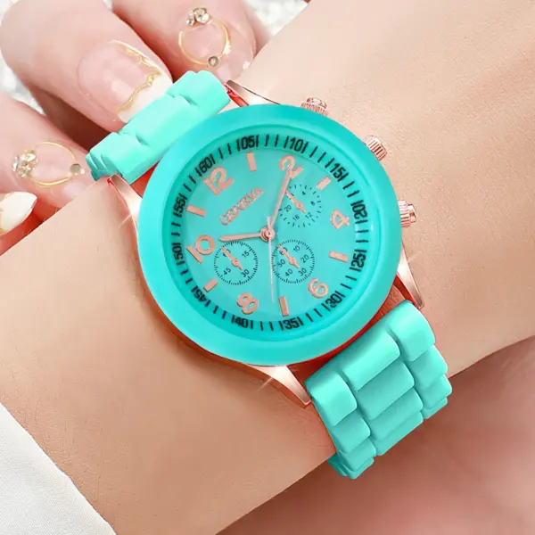 5PCS Women's Fashion Analog Quartz Watch Set - Image 5