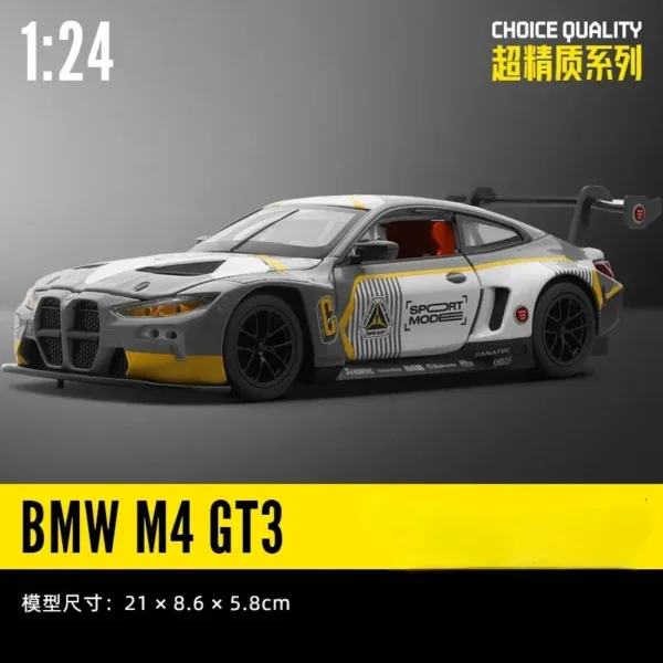 1:24 BMW M4 GT3 Diecast Metal Model Car - Image 9