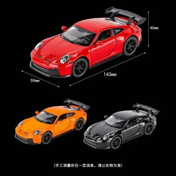 1:32 Metal Porsche Supercar Diecast Model - Image 6