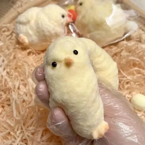 Kawaii Plush Mini Chick Stress Relief Toy - Image 2