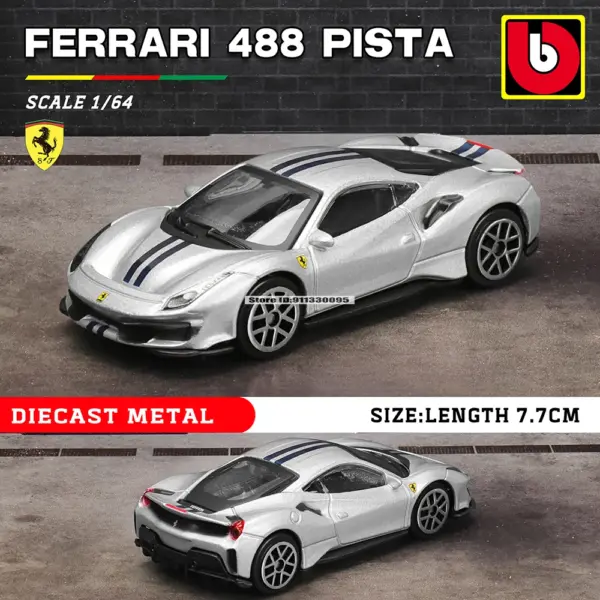 Bburago 1:64 Ferrari Diecast Car Collection - Image 21