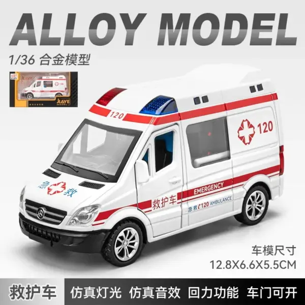 Mercedes Benz Diecast City Service Vehicle - Image 7