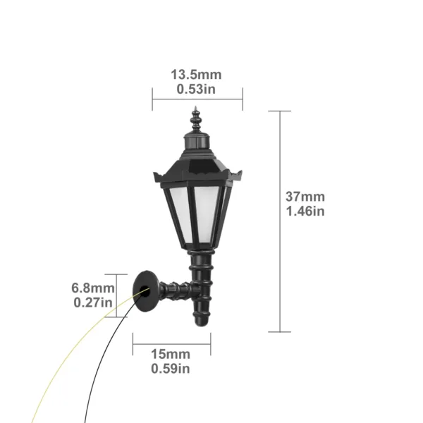 5pcs O Scale 1:50 Model Railway LED Lamps - Image 6