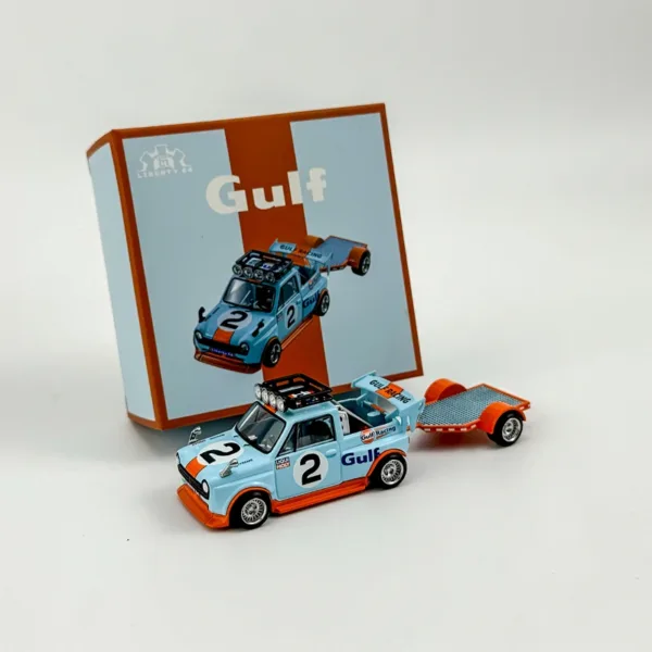 1/64 Honda Trailer Marlboro Gulf Diecast Model - Image 8