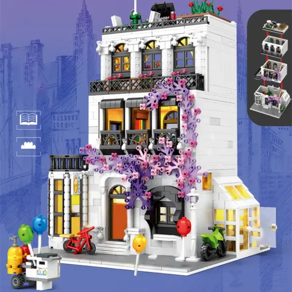 European Style Villa Building Blocks Model - Image 2