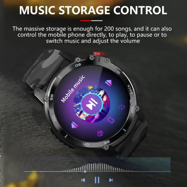 SKMEI Waterproof Digital Sports Watch with Music - Image 4