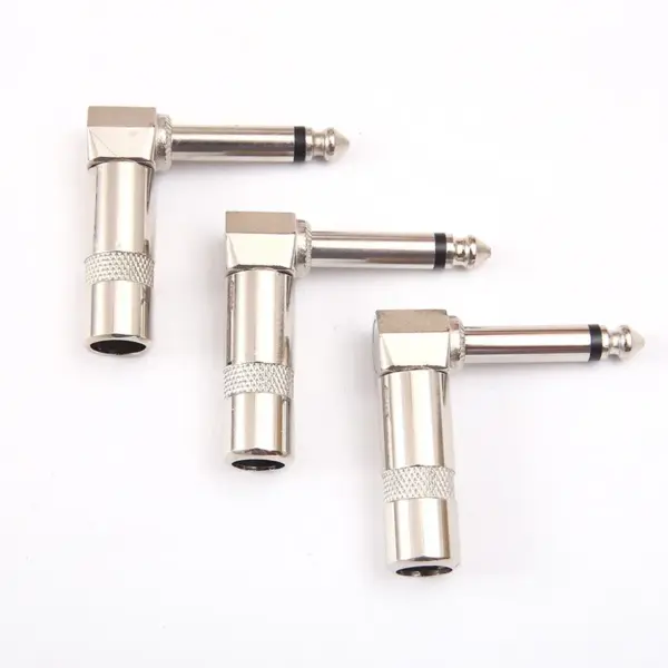 6.35mm Right Angle Stereo Mono Plug Connector - Image 4