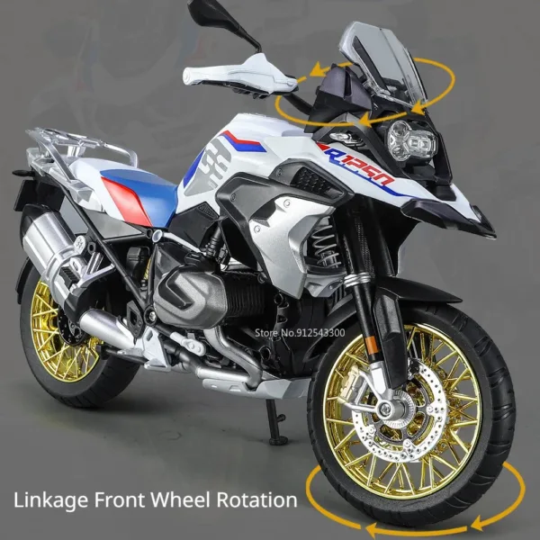 1/9 Scale BMW R1250 GS Motorcycle Diecast Model - Image 5