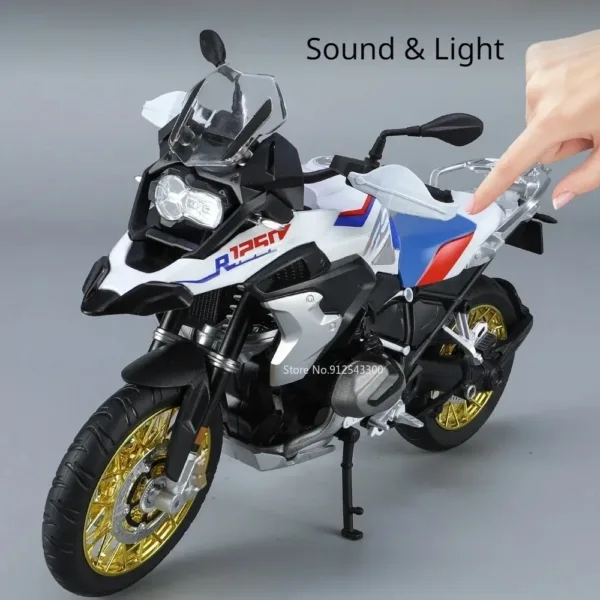 1/9 Scale BMW R1250 GS Motorcycle Diecast Model - Image 6