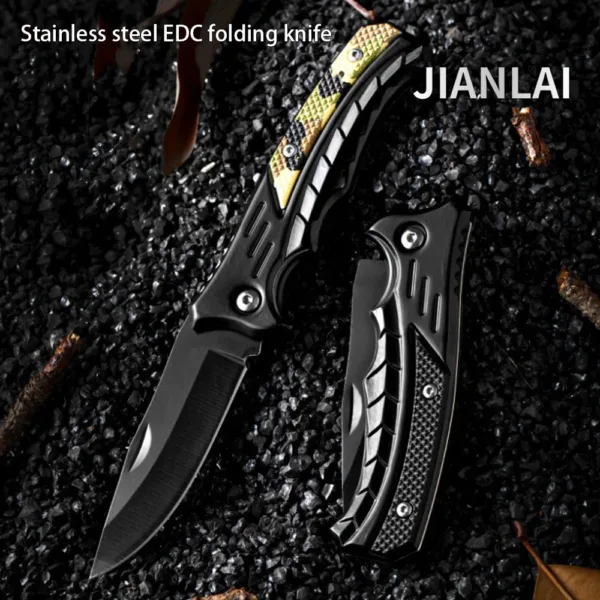 Multifunctional Stainless Steel Folding Keychain Knife