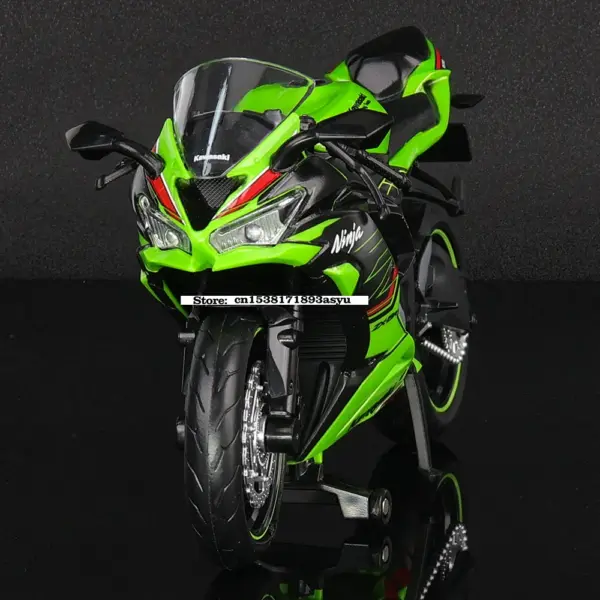 1:12 Kawasaki Ninja ZX-6R Metal Model Motorcycle - Image 5