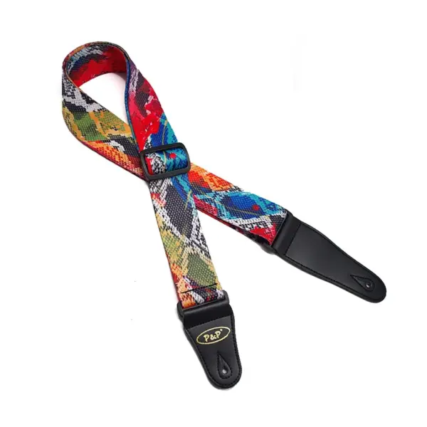 Adjustable 2-Inch Cotton Guitar Strap - Image 2