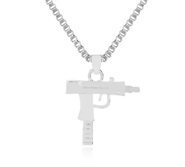 Hip Hop Uzi Necklace Action Toy Figure - Image 7